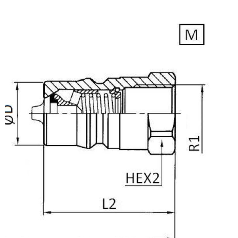 C.R. ISO A INOX BILA 16-1'BSP FI TATA 34.4 MM
