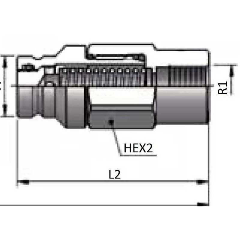 C.R.ET.DR. ISO F 12-1.1/16 JIC TATA FI 27.1 MM (CORP 16)