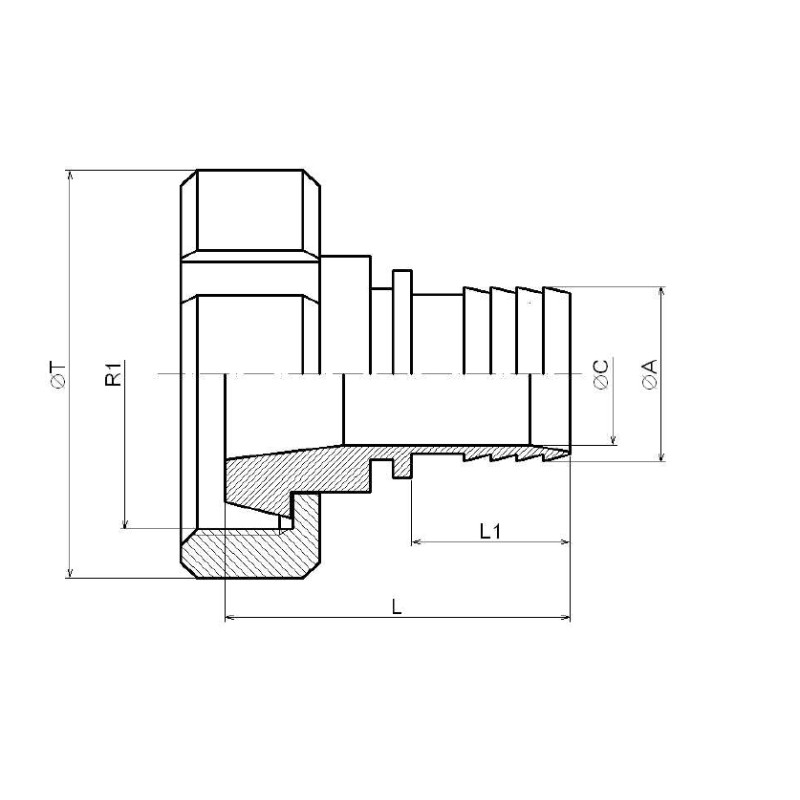 CUPLA ALIM. DN 038 INOX DIN 11851 FI cu piulita 65x1/6 tip MMS