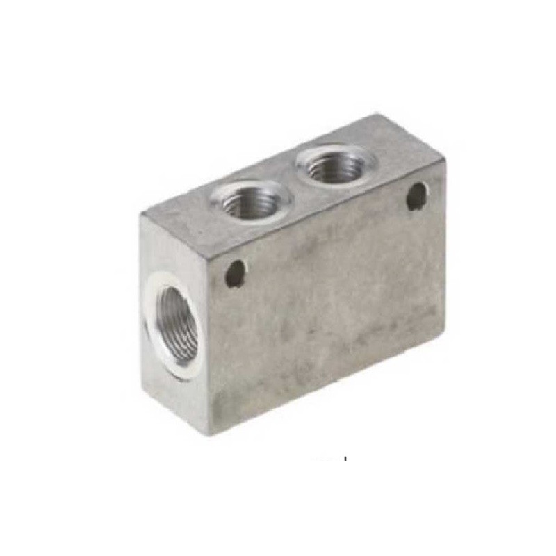 DISTRIBUITOR PRESIUNE ALUMINIU intrare 1/4 iesire 1/8 x5  