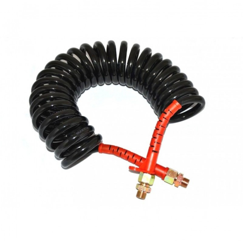 Furtun Aer remorca negru/rosu 5,5m M16x1,5 PUR