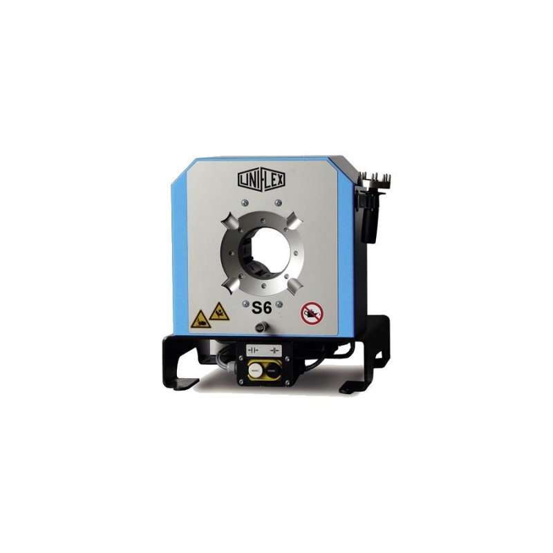 S6 Ecoline DC 90 (12V) Presa sertizat Uniflex pachet Bacuri PB Ø 17, 20, 24, 28, 32, 40, 44, 50, 57, 71 + 266.239L + Suport 9 bacuri QDS 239 B + Cheie schimbat bacuri QDC 239.5 (Control micrometru)