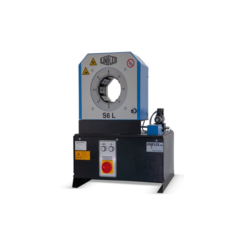 S6 L ECOLINE Presa sertizat Uniflex pachet Bacuri PB Ø 17, 20, 24, 28, 32, 40, 44, 50, 57, 71 + 266.239L + Suport 9 bacuri QDS 239 B + Cheie schimbat bacuri QDC 239.5